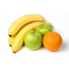 Фрукты ( апельсин, яблоко, банан)